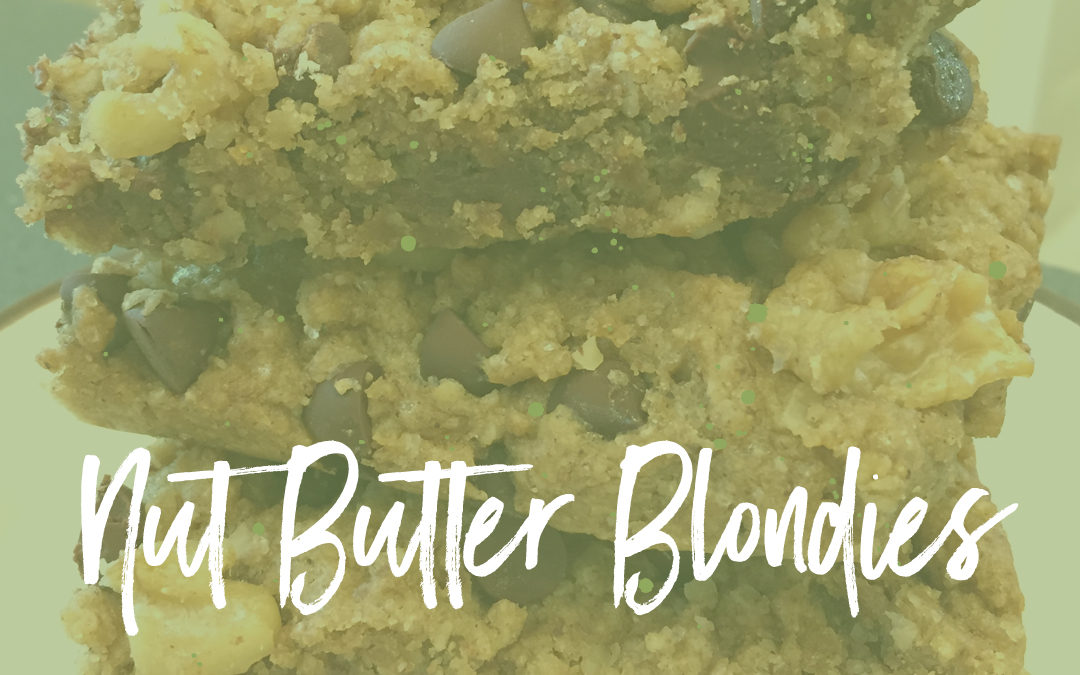 Vegan staples: Hazelnut Butter Blondies adapted from Vegan Richa