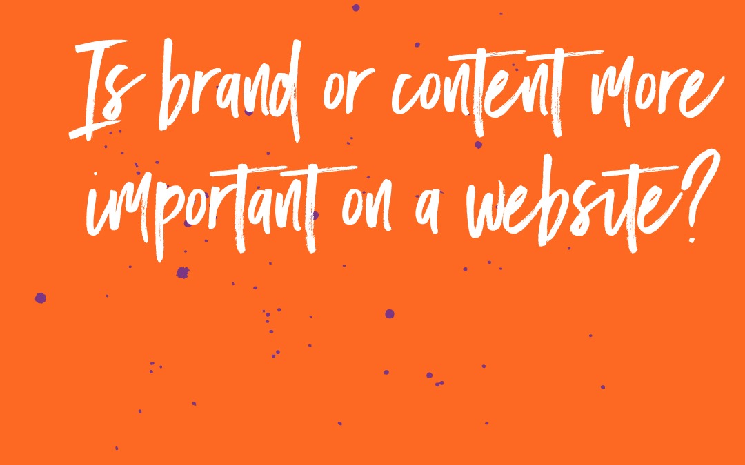 What’s better on a website? Brand or content?
